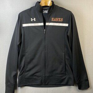 Under Armour All Season Gear Full Zip Lightweight Track Jacket Mens S Hawks Logo